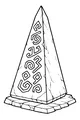 Free Alien Obelisk Coloring Page - Space Runes Monolith (Printable PDF)