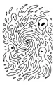 Free Alien Coloring Page - Friendly Space Pals at Spiral Portal (Printable PDF)