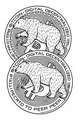Free Bear Coloring Page - Realistic Bears on Bitcoin Coins (Printable PDF)