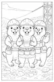 Free Beaver Coloring Page - Construction Crew by the River (Printable PDF)