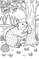 Free Beaver Coloring Page - Busy Beaver by the Riverbank (Printable PDF)