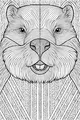 Free Beaver Coloring Page - Big-Tooth Face in Forest Woods (Printable PDF)