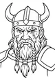 Free Dwarf Warrior Coloring Page - Braided Mountain Guard Portrait (Printable PDF)