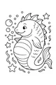 Free Kraken Sea Monster Coloring Page - Bubbly Belly Underwater Scene (Printable PDF)