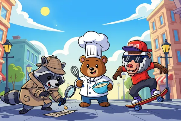 Busy Critters: Animals at Work & Play