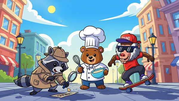 Busy Critters: Animals at Work & Play