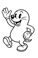 Free Mole Coloring Page - Friendly Cartoon Mole Waving (Printable PDF)