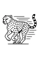 Free Cheetah Coloring Page - Fast Running Savannah Cat (Printable PDF)