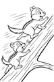 Free Chipmunk Coloring Page - Racing Up a Forest Tree (Printable PDF)