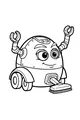 Free Robot Vacuum Coloring Page - Cute Cartoon Cleaning Bot (Printable PDF)