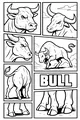 Free Bull Coloring Page - Comic Panel Farm Scene (Printable PDF)