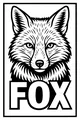 Free Fox Coloring Page - Cute Fuzzy Face With Big Letters (Printable PDF)