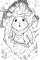 Free Hamster Coloring Page - Adventurous Hamster in Underground Tunnel (Printable PDF)