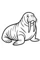 Free Walrus Coloring Page - Gentle Giant on the Icy Shore (Printable PDF)