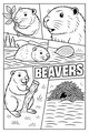 Free Beaver Coloring Page - Busy Beaver Friends by the Riverbank (Printable PDF)