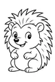 Free Hedgehog Coloring Page - Cute Spiky Cartoon Friend (Printable PDF)