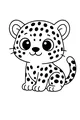 Free Leopard Cub Coloring Page - Cute Spotted Jungle Friend (Printable PDF)
