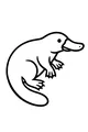 Free Platypus Coloring Page - Cute Cartoon Side View (Printable PDF)