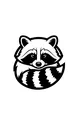 Free Raccoon Coloring Page - Cute Round-Tail Cartoon (Printable PDF)