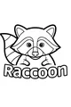 Free Raccoon Coloring Page - Cute Peekaboo Forest Friend (Printable PDF)