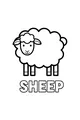 Free Sheep Coloring Page - Smiling Woolly Friend With SHEEP Letters (Printable PDF)