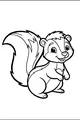 Free Skunk Coloring Page - Smiling Cartoon With Fluffy Tail (Printable PDF)