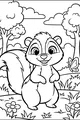 Free Skunk Coloring Page - Happy Skunk in Sunny Meadow (Printable PDF)