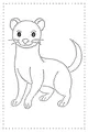 Free Weasel Coloring Page - Smiling Dotted Outline for Tracing (Printable PDF)