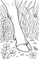 Free Deer Coloring Page - Gentle Hoof in Wildflower Meadow (Printable PDF)