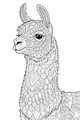 Free Llama Coloring Page - Fancy Mandala Patterns (Printable PDF)