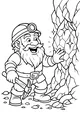 Free Dwarf Miner Coloring Page - Sparkling Crystal Cave Discovery (Printable PDF)