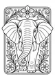 Free Elephant Coloring Page - Gentle Giant With Floral Crown (Printable PDF)