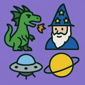 Fantasy & Sci-Fi coloring page category