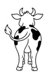 Free Cow Coloring Page - Spotted Cow From Behind (Printable PDF)