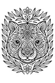 Free Wombat Coloring Page - Floral Mandala Wreath Portrait (Printable PDF)