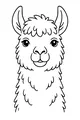 Free Llama Coloring Page - Fluffy Front-Facing Friend (Printable PDF)