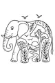 Free Elephant Coloring Page - Gentle Giant by the Riverbank (Printable PDF)