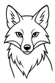 Free Fox Coloring Page - Bright-Eyed Forest Portrait (Printable PDF)