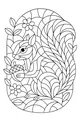 Free Squirrel Coloring Page - Bushy-Tailed Forest Friend With Acorn (Printable PDF)