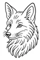 Free Fox Coloring Page - Cute Forest Fox Face (Printable PDF)