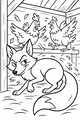 Free Fox Coloring Page - Sneaky Fox in the Chicken Coop (Printable PDF)