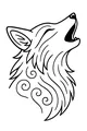 Free Fox Coloring Page - Howling Fox Head With Swirling Fur (Printable PDF)