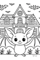 Free Bat Coloring Page - Benny Visits the Bat House (Printable PDF)