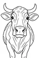 Free Cow Coloring Page - Wide-Eyed Farm Friend Portrait (Printable PDF)