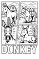 Free Donkey Coloring Page - Cute Farm Donkey Scenes (Printable PDF)