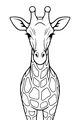 Free Giraffe Coloring Page - Gentle Long-Necked Friend (Printable PDF)