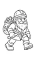 Free Dwarf Miner Coloring Page - Marching With Gems and Pickaxe (Printable PDF)