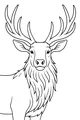 Free Elk Coloring Page - Forest King With Branching Antlers (Printable PDF)