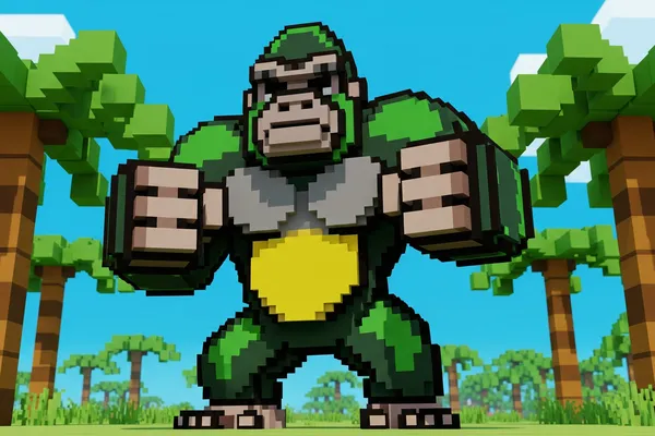 Geometric & Pixel Primates