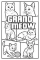 Free Cat Coloring Page - Grand Meow Parade With Playful Kittens (Printable PDF)